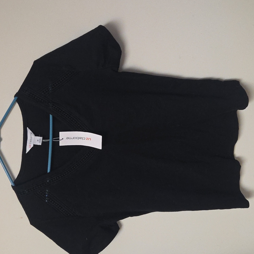 Liz Claiborne Black Tee